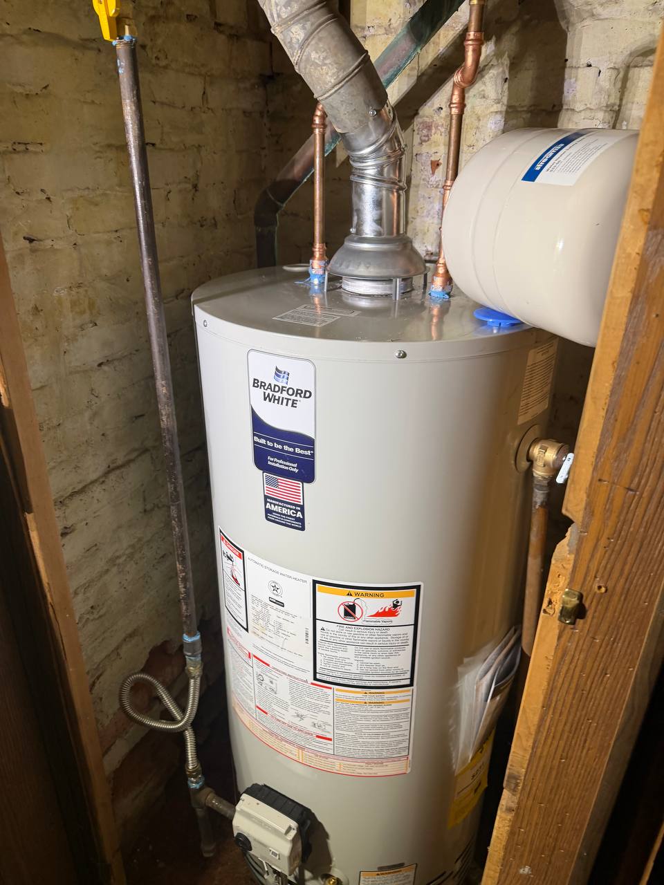 Bradford White water heater installation by HP Heating & Air in Pittsburgh
